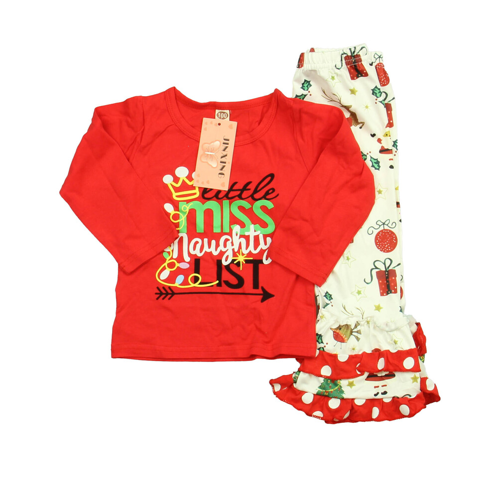 Unknown Brand Girls Red | White | Green Apparel Sets size: 12-18 Months (80)